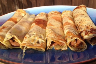 Unser HelloFresh Mohn-Crêpe mit Schokoladencreme, perfekt zum Valentinstag!