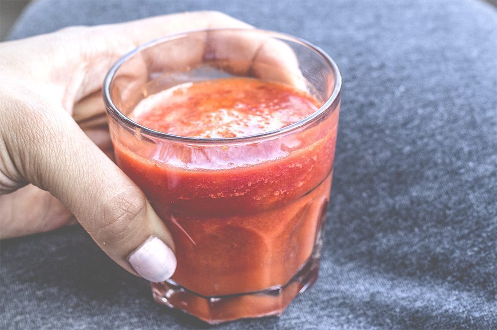 Karotten-Himbeer und Rote Spitzpaprika Saft