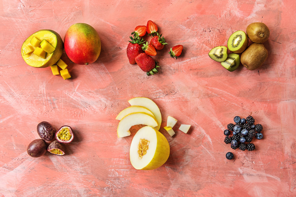 Kalorienarme Lebensmittel: Bunte Obstsorten